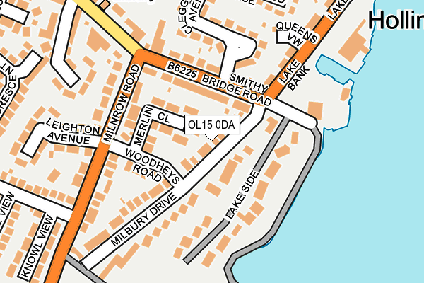 OL15 0DA map - OS OpenMap – Local (Ordnance Survey)