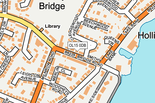 OL15 0DB map - OS OpenMap – Local (Ordnance Survey)
