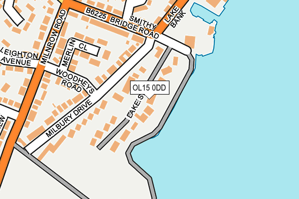 OL15 0DD map - OS OpenMap – Local (Ordnance Survey)