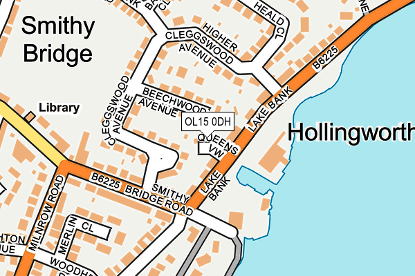 OL15 0DH map - OS OpenMap – Local (Ordnance Survey)