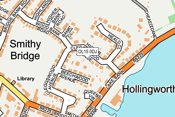 OL15 0DJ map - OS OpenMap – Local (Ordnance Survey)