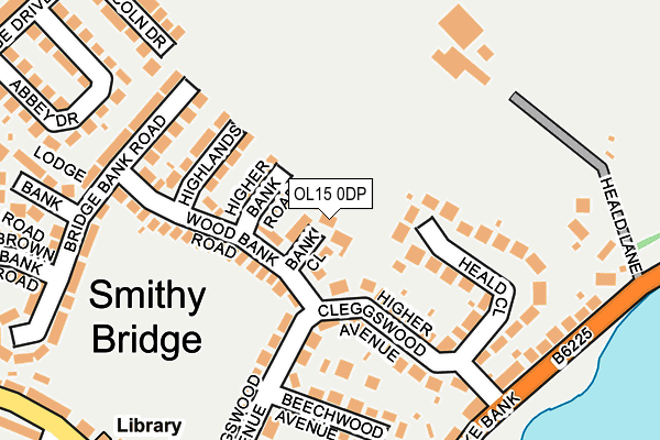 OL15 0DP map - OS OpenMap – Local (Ordnance Survey)