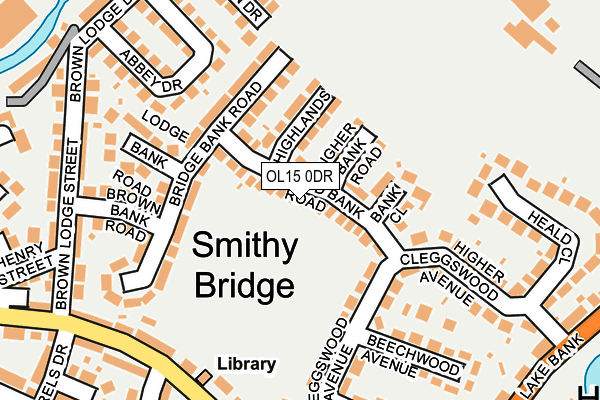 OL15 0DR map - OS OpenMap – Local (Ordnance Survey)