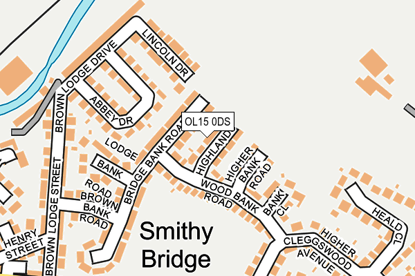 OL15 0DS map - OS OpenMap – Local (Ordnance Survey)