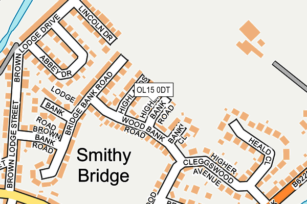 OL15 0DT map - OS OpenMap – Local (Ordnance Survey)