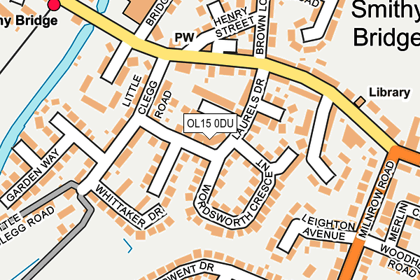 OL15 0DU map - OS OpenMap – Local (Ordnance Survey)