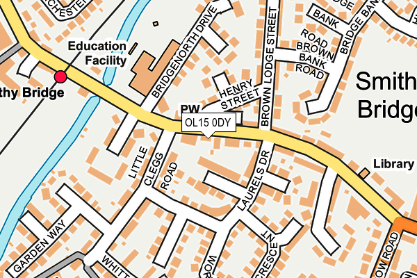 OL15 0DY map - OS OpenMap – Local (Ordnance Survey)