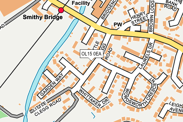 OL15 0EA map - OS OpenMap – Local (Ordnance Survey)