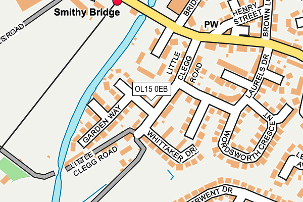 OL15 0EB map - OS OpenMap – Local (Ordnance Survey)