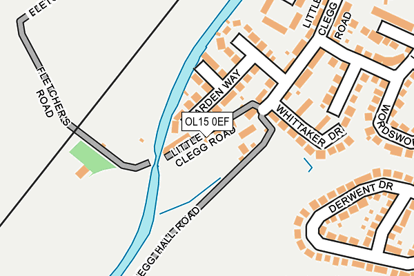 OL15 0EF map - OS OpenMap – Local (Ordnance Survey)