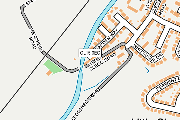 OL15 0EG map - OS OpenMap – Local (Ordnance Survey)