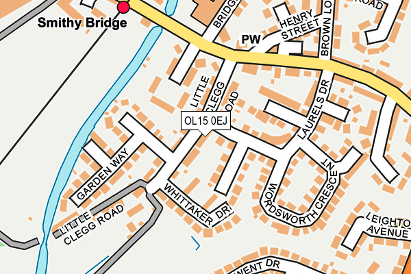 OL15 0EJ map - OS OpenMap – Local (Ordnance Survey)