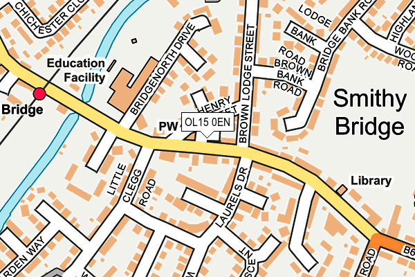 OL15 0EN map - OS OpenMap – Local (Ordnance Survey)