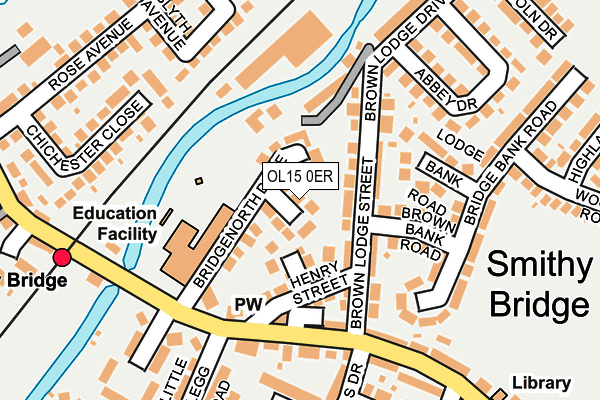 OL15 0ER map - OS OpenMap – Local (Ordnance Survey)