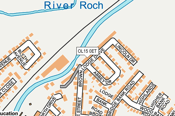 OL15 0ET map - OS OpenMap – Local (Ordnance Survey)
