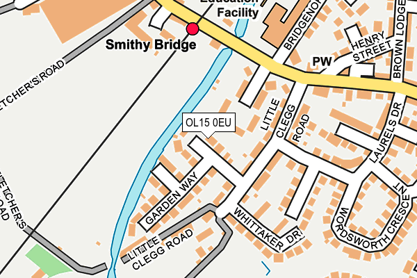 OL15 0EU map - OS OpenMap – Local (Ordnance Survey)