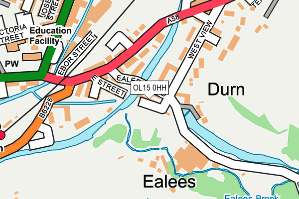 OL15 0HH map - OS OpenMap – Local (Ordnance Survey)