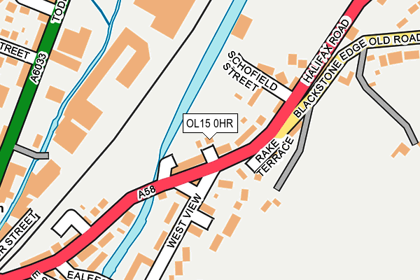 OL15 0HR map - OS OpenMap – Local (Ordnance Survey)