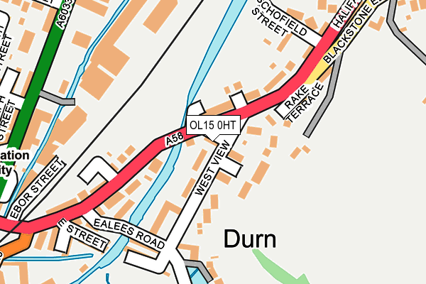 OL15 0HT map - OS OpenMap – Local (Ordnance Survey)