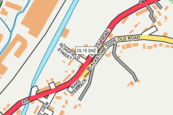 OL15 0HZ map - OS OpenMap – Local (Ordnance Survey)