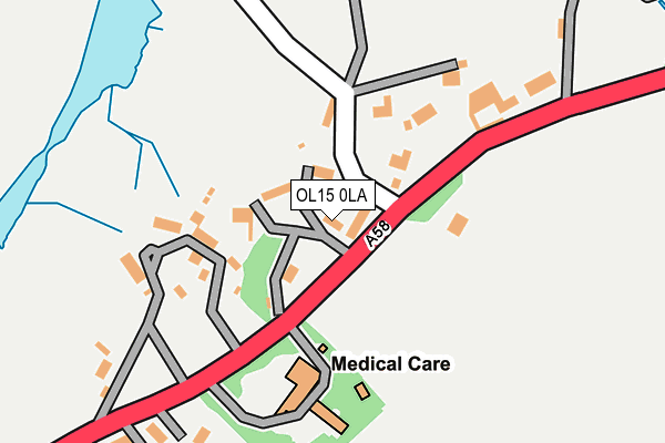 OL15 0LA map - OS OpenMap – Local (Ordnance Survey)