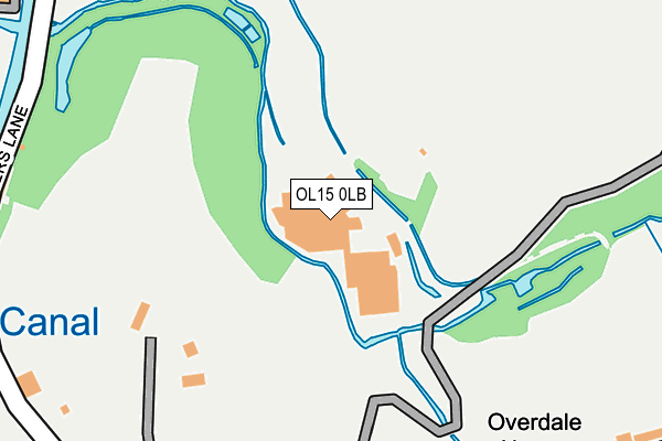 OL15 0LB map - OS OpenMap – Local (Ordnance Survey)