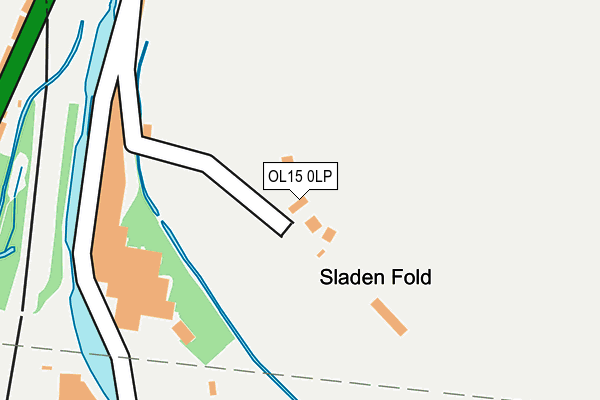 OL15 0LP map - OS OpenMap – Local (Ordnance Survey)