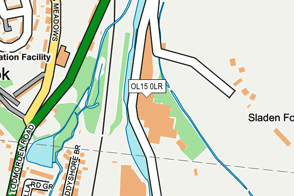 OL15 0LR map - OS OpenMap – Local (Ordnance Survey)