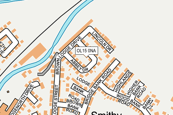 OL15 0NA map - OS OpenMap – Local (Ordnance Survey)