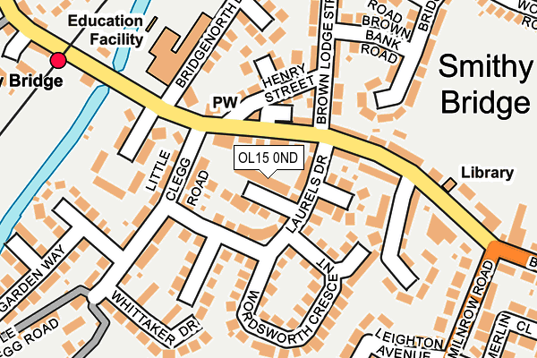 OL15 0ND map - OS OpenMap – Local (Ordnance Survey)