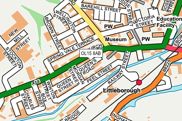 Map of BRASSINGTON WISE LIMITED at local scale