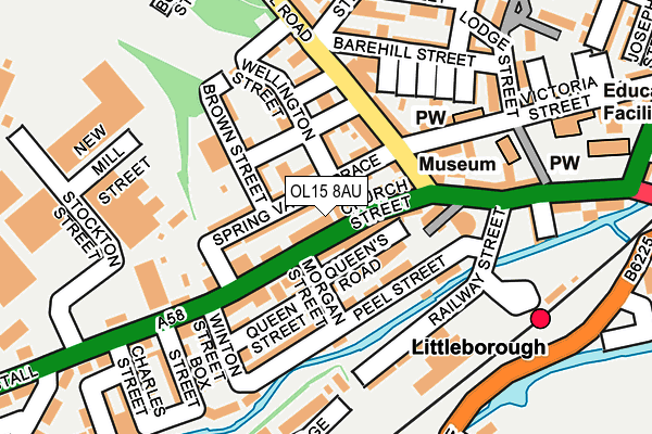 Map of INKD BACUP LTD at local scale
