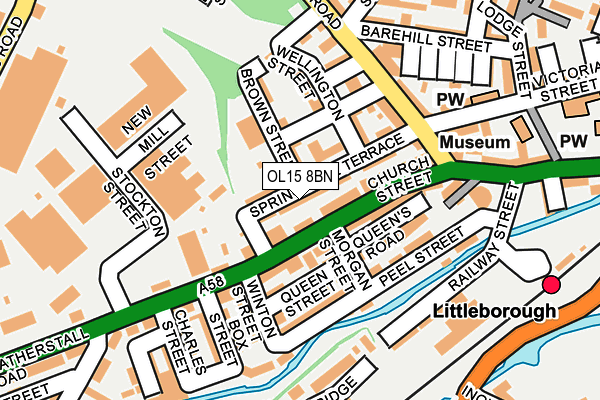 OL15 8BN map - OS OpenMap – Local (Ordnance Survey)