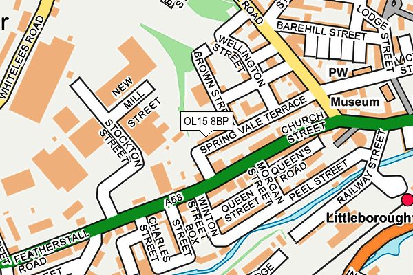 OL15 8BP map - OS OpenMap – Local (Ordnance Survey)