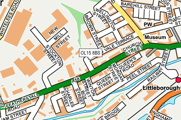 OL15 8BS map - OS OpenMap – Local (Ordnance Survey)