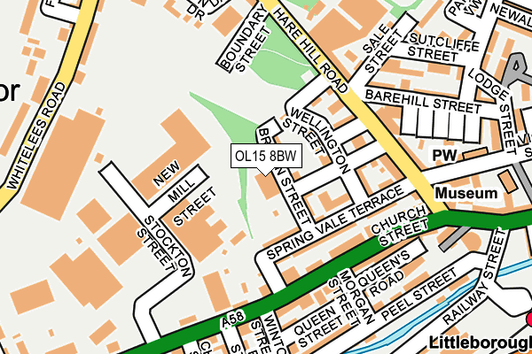 OL15 8BW map - OS OpenMap – Local (Ordnance Survey)