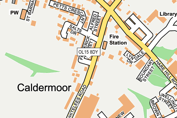 OL15 8DY map - OS OpenMap – Local (Ordnance Survey)