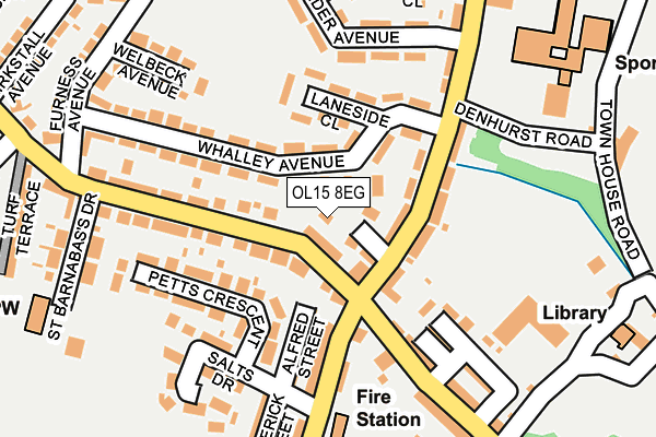 OL15 8EG map - OS OpenMap – Local (Ordnance Survey)