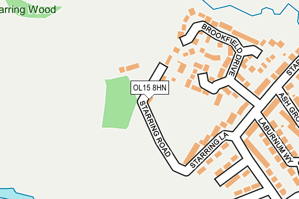 OL15 8HN map - OS OpenMap – Local (Ordnance Survey)