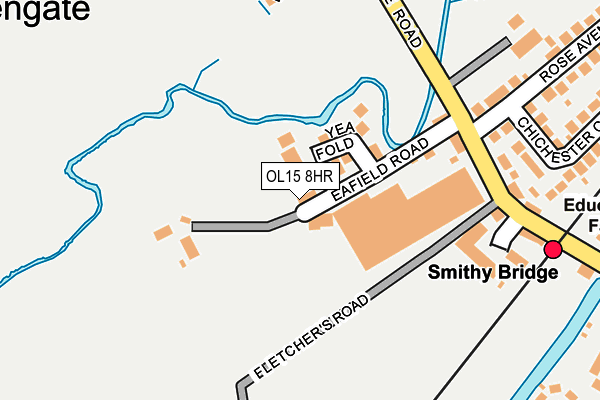 OL15 8HR map - OS OpenMap – Local (Ordnance Survey)
