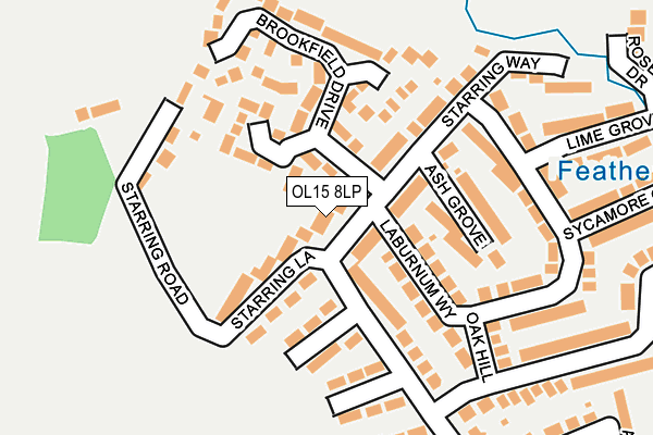 OL15 8LP map - OS OpenMap – Local (Ordnance Survey)