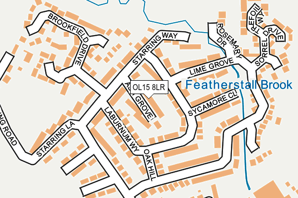 OL15 8LR map - OS OpenMap – Local (Ordnance Survey)