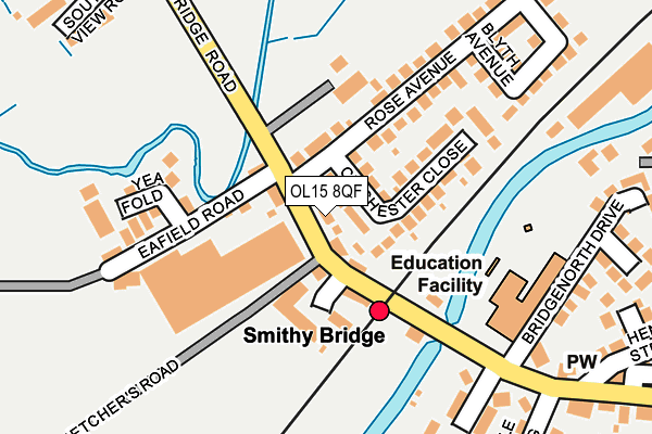 Map of SMITHY FIRE AND SECURITY LTD at local scale