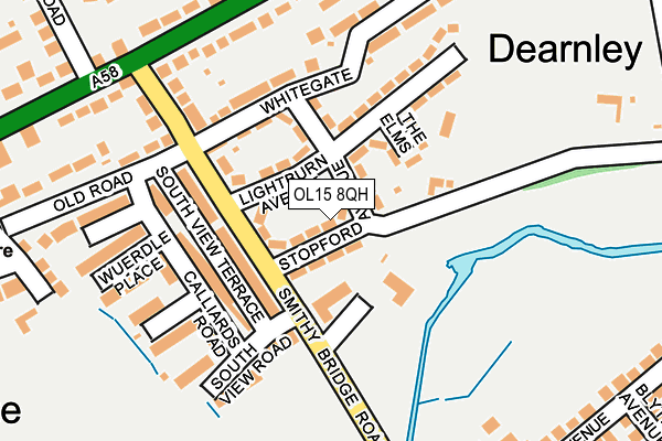OL15 8QH map - OS OpenMap – Local (Ordnance Survey)