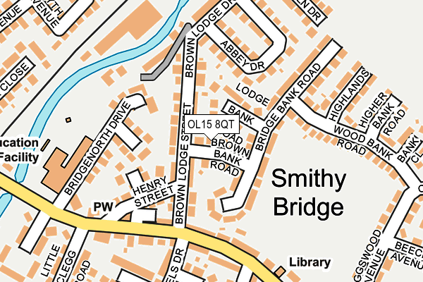 OL15 8QT map - OS OpenMap – Local (Ordnance Survey)