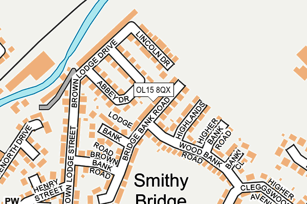 OL15 8QX map - OS OpenMap – Local (Ordnance Survey)