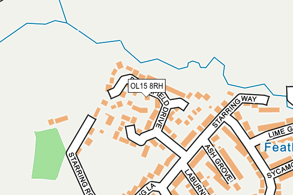 OL15 8RH map - OS OpenMap – Local (Ordnance Survey)