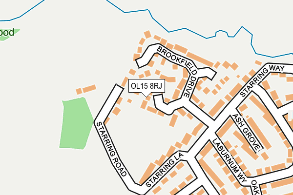 OL15 8RJ map - OS OpenMap – Local (Ordnance Survey)