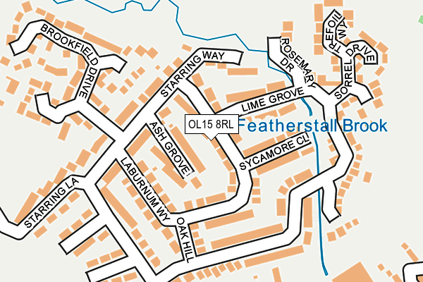 OL15 8RL map - OS OpenMap – Local (Ordnance Survey)