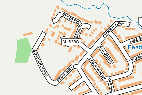 OL15 8RW map - OS OpenMap – Local (Ordnance Survey)